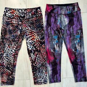 BEYOND YOGA & ZELLA Leggings cropped Crop soft Black White Pink  Small